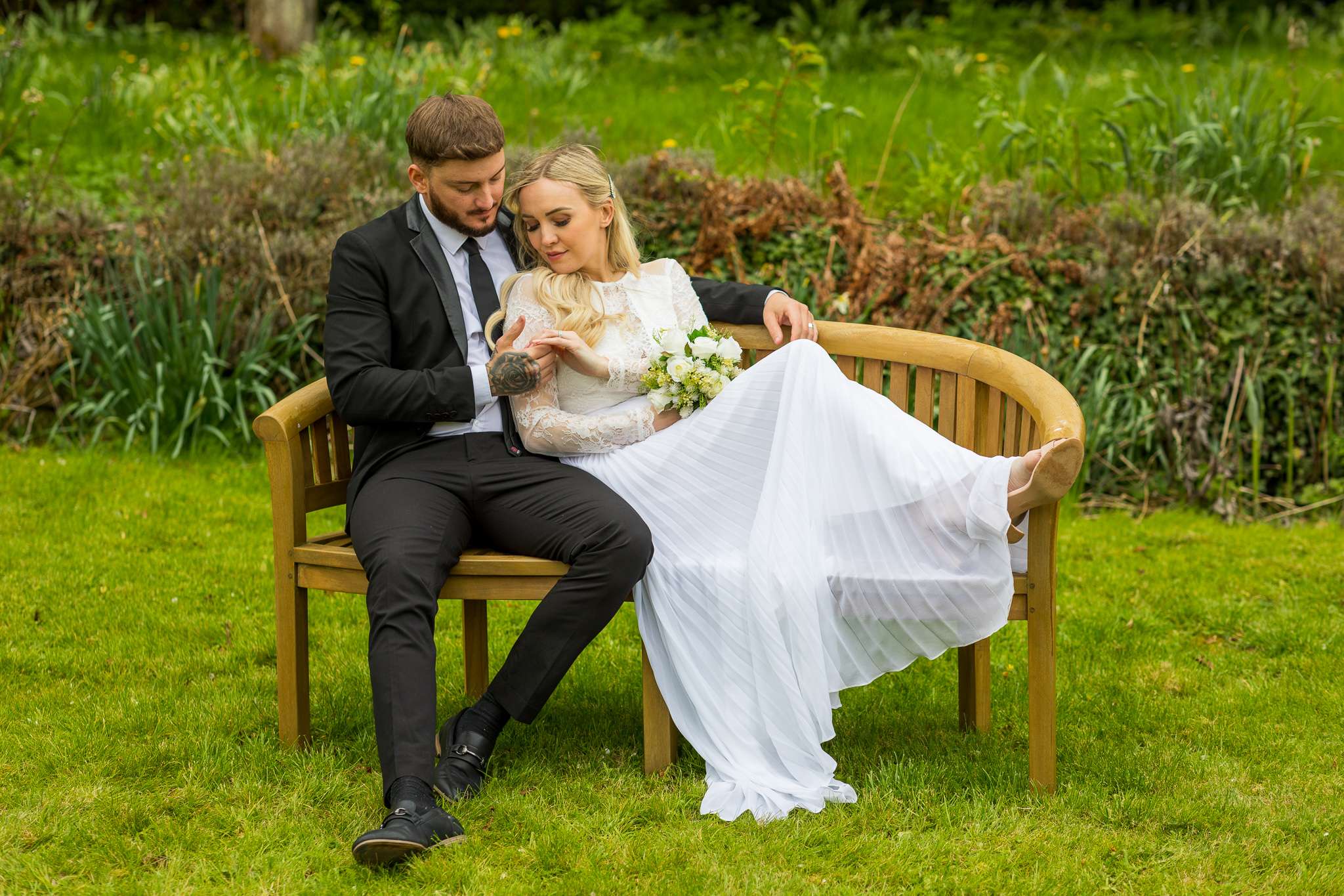 Photograph of Wedding of Couple in Oxfordshire. Featured models: Emma (Bride), John (Groom)